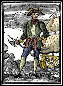 Retrato do pirata Edward England (? -1720). de Unknown artist