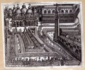 Procissão em Veneza, no século XVII de Unknown artist