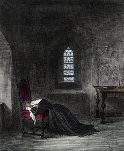 A Rainha Jeanne Grey é prisioneira na Torre de Londres. Lady Jane Grey (1537-1554), sobrinha do Rei Henrique VIII, foi Rainha de Inglaterra durante 9 dias. Sua prima Mary (Mary Tudor), que reivindica o trono, a terá aprisionada e executada por alta traição de Unknown artist