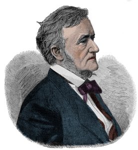 RICHARD WAGNER (1813-1883) Compositor inglês - gravura de Unknown artist