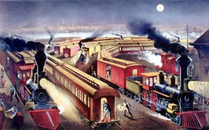 Ferrovia nos Estados Unidos de Unknown artist