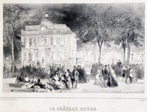 Recepção em frente ao castelo vermelho. de Unknown artist