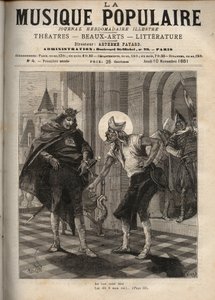 Representação da canção popular francesa "King Dagobert" representando o Rei Dagobert I (cerca de 600-639) e Saint Eloi de Noyon (ca. 588-660): "O Bom Santo Eloi" (ca. 588-660): "The Good Saint Eloi de Unknown artist