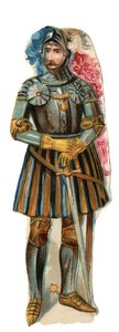 Representação do Cavaleiro Pierre Terrail, Senhor de Bayard (1476-1524) Cromolitografia, final do século XIX. de Unknown artist