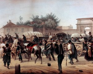 Risorgimento: Os Cinco Dias de Milão (Cinque giornate di Milano) (18-22 de março de 1848): este é um dos primeiros episódios das Revoluções de 1848 (parte da Primeira Guerra da Independência Italiana) que viu o aumento da população milanesa insurgida contr de Unknown artist