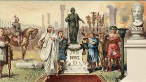 Sistema político romano. Tribune de la plebe: Caius Sempronius Gracchus (Gaio (Caio) Sempronio Gracco) (154-122 AC), um estadista romano (apelidado de "Les Gracques" com seu irmão) criou para colônia uma nova cidade (Junonia) em Cartago. Cromolitografia da de Unknown artist