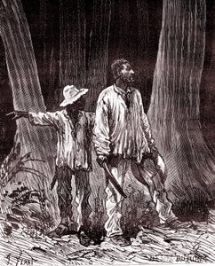 Caçadores de borracha perdidos na selva brasileira de Unknown artist