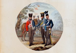 Hussardos e Lanceiros Russos de Unknown artist