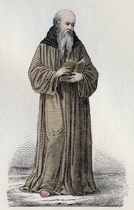 SAINT BONAVENTURE (1221-1274) Cardeal, teólogo e filósofo franciscano italiano - Retrato de São Boaventura (Giovanni da Fidanza ou Bonaventura de Bagnorea, cerca de 1220-1274), teólogo, doutor da Igreja (Doutor Seráfico). Gravura dos 19 de Unknown artist
