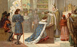 Sacro de Carlos VII (1403-1461) na Catedral de Reims (17 de julho de Unknown artist