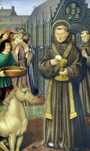 Santo Antônio de Pádua (san antonio di padova) - segundo o Livro de Horas de Ana de Bretanha de Unknown artist
