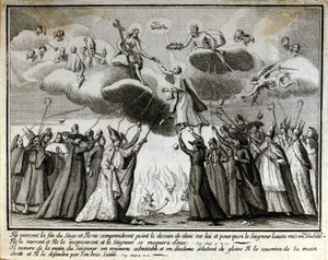 Vinheta satírica contra o Jansenismo. de Unknown artist