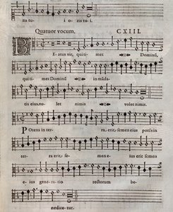 Música de Folha de Psalmi Poenitentiales de Roland de Lassus (1604) de Unknown artist