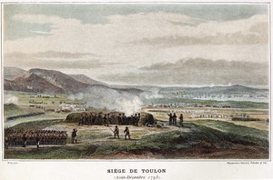 Cerco de Toulon Agosto-Dezembro de 1793 - em "As batalhas navais de Napoleão". de Unknown artist