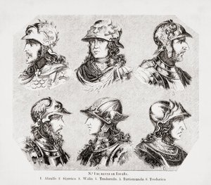 Seis reis visigodos de Espanha, de Unknown artist