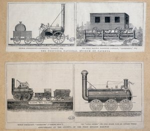 Locomotiva "Foguetão" de Stephenson de Unknown artist