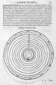 Sistema de Ptolomeu - em "Efeméride 1630-1680" por Andréa Argoli de Unknown artist
