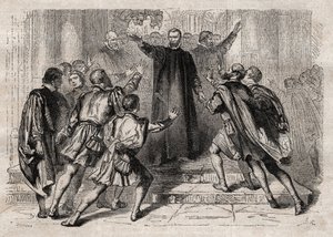 O anabatista reconheceu João de Leiden de Unknown