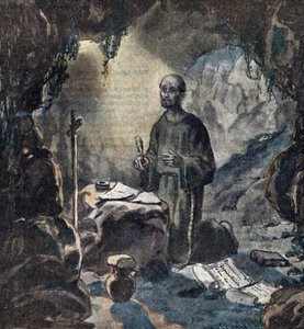 A Conversão de Santo Inácio de Loyola (1491-1556) em 1521 (conversão religiosa de Santo Inácio de Loyola de Unknown Artist