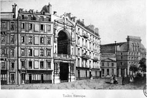 O Teatro Histórico no século XIX - gravura, Carnavalet.¿ de Unknown artist