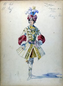 A Dama de Espadas: Ópera composta em 1890 por Piotr ou Petr Ilyich Tchaikovsky (ou Tchaikowsky de Unknown artist