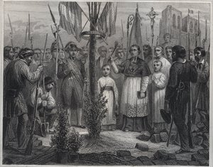 Plantation of a Liberty Tree during the Revolution (Liberty pole) - Plantation d