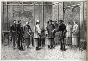 O Acordo de Tientsin ou Convenção de Li-Fournier - Acordo de Tientsin - Convenção de Li-Fournier (Li Fournier) - 11 de maio de Unknown artist