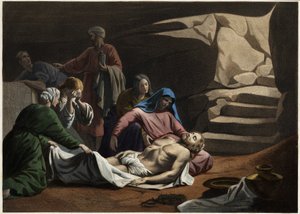 A Tumba de Cristo. Gravura anónima de meados do século XIX. de Unknown artist