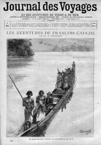 As aventuras de François Cauche (por volta de 1606- depois de 1638), explorador francês do século XVII na de Unknown artist