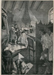 A arte do vidro: os vidraceiros. Gravura de 1885 em "Les arts et metiers illustres" de Adolphe BITARD. de Unknown artist