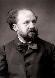 O artista Jean-Joseph Weerts retratado por ocasião do Salão de Paris em 1883 de Unknown