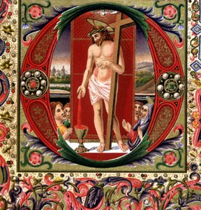 O sangue de Jesus Cristo. A cromolitografia do século XIX. de Unknown artist