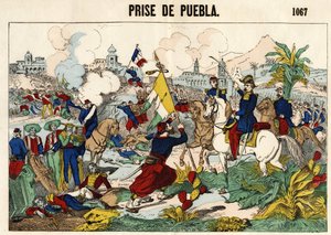 A captura de Puebla em 17 de maio de Unknown artist