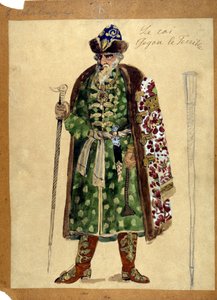O personagem do rei na ópera "Príncipe Igor" de Alexandre Borodine (1833 - 1887). de Unknown artist