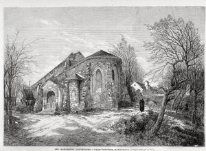 A igreja de Saint Pierre de Montmartre - em "O Mundo Ilustrado" de 04/05/1873 de Unknown artist