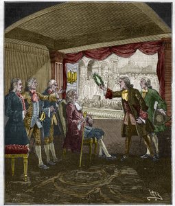 A coroação de Voltaire (François-Marie Arouet de Unknown artist