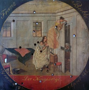 O curioso (alvo pintado) de Unknown artist