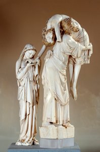 A descida da cruz: Cristo carregado por São João, o Escultor do Grupo da Virgem em marfim. Fim do século XIII. Paris, Museu do Louvre de Unknown artist