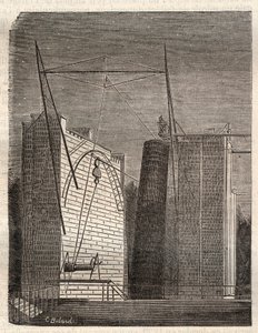 O grande telescópio espelho (ou leviatã) de Willliam Parsons chamado Lord Rosse (1800-1867), do Castelo Birr para Parsonstown (Irlanda) de Unknown artist