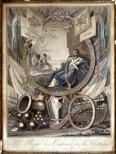 O resto das crianças da Vitória: alegoria sobre os soldados da Guerra Napoleónica. n.d.. Século XIX. de Unknown artist