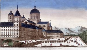 O mosteiro real do escurial (Escorial) em Espanha, visto por trás. de Unknown artist
