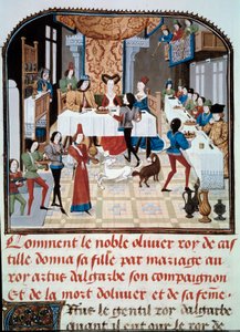 O banquete de casamento da filha de Olivier de Castile com Artus d