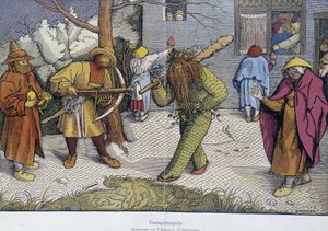 Jogos Teatrais: Dia de Carnaval - reprovação de um doc sobre madeira de breughel de Unknown artist