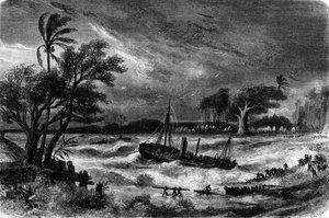 Onda de maré em Rufisque (Senegal), no século XVIII. de Unknown artist
