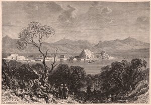 Vista de Corfu durante o século XIX de Unknown