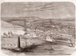 Vista de Livorno (Livorno - Toscana - Toscana) - Toscana - gravura 1860 de Unknown artist