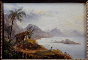 Vista da Martinica. Pintura anónima de Unknown artist