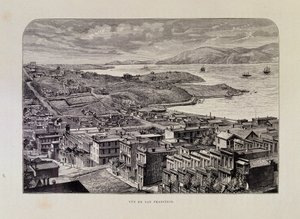 Vista de São Francisco no século XIX de Unknown artist