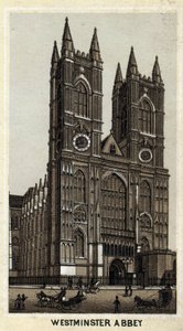 Vista da Abadia de Westminster, Londres, Inglaterra. de Unknown artist