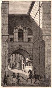Vista, de, um, renascimento, predios, de, a, período, de, Henry, ii, em, rua nazaré, em, paris, frança de Unknown
